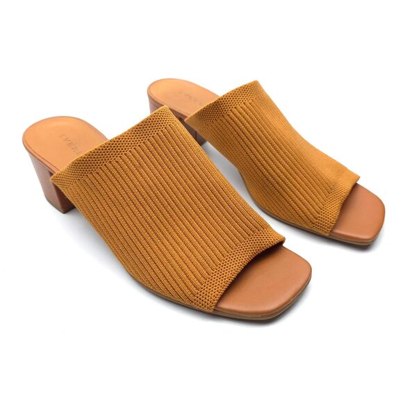 EVERLANE The Glove Mule ReKnit Block Heel Sandals Minimal Resort Boho Clean Girl - Picture 1 of 9